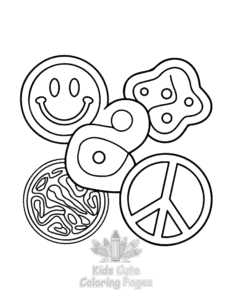 Free printable 90s Nostalgic coloring page for kids