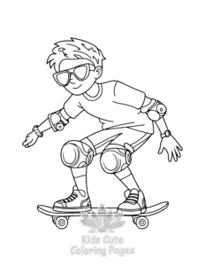 90s Nostalgic coloring page for boys, printable at home