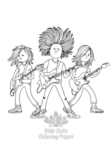 Easy 90s Nostalgic coloring sheet for young children