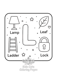 Simple ABC Alphabet coloring page for toddlers