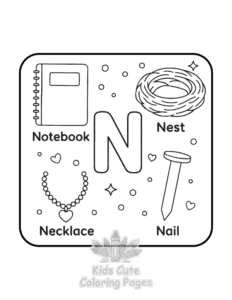 Free ABC Alphabet coloring pages to print at home