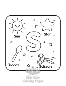 ABC Alphabet coloring page for boys, printable at home