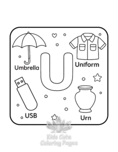 Printable ABC Alphabet coloring sheet for preschoolers
