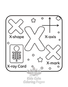 Easy ABC Alphabet coloring sheet for young children