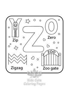 ABC Alphabet coloring page for girls, free to print