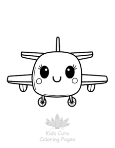 Free printable Airplane coloring page for kids