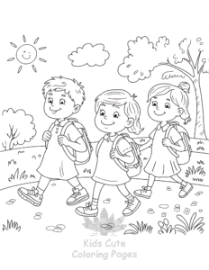 Free Back To School coloring pages to print at home