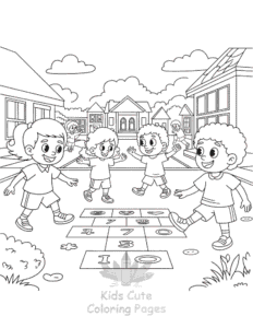 Back To School coloring page for girls, free to print