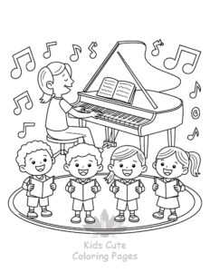 Printable Back To School coloring sheet for preschoolers