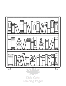Easy Back To School coloring sheet for young children