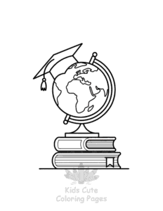 Back To School coloring page for boys, printable at home