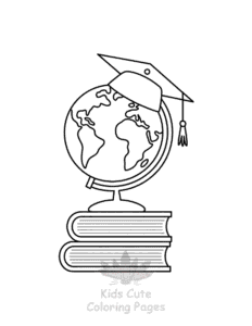 Printable Back To School coloring sheet for preschoolers