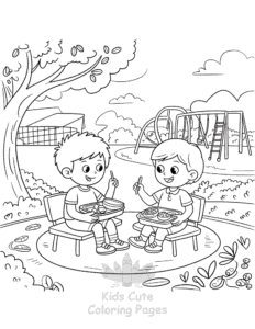 Back To School coloring page for classroom activities