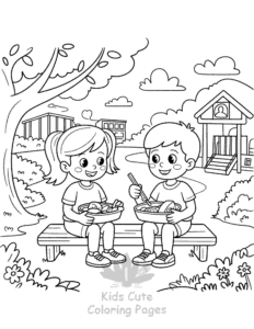 Free printable Back To School coloring page for kids