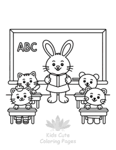 Free printable Back To School coloring page for kids
