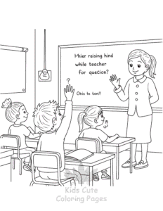 Free printable Back To School coloring page for kids