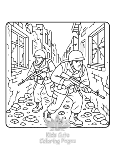 Printable Battle Sketches coloring sheet for preschoolers
