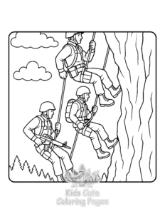 Simple Battle Sketches coloring page for toddlers