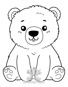 Free Bear coloring pages to print at home