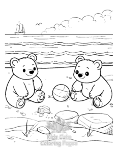 Free Bear coloring pages to print at home