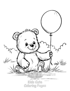 Free Bear coloring pages to print at home