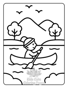 Easy Big Wheels coloring sheet for young children