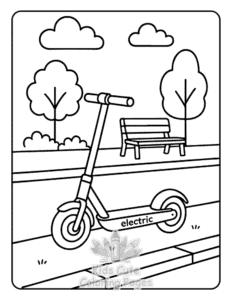 Big Wheels coloring page for girls, free to print