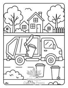 Big Wheels coloring page for boys, printable at home