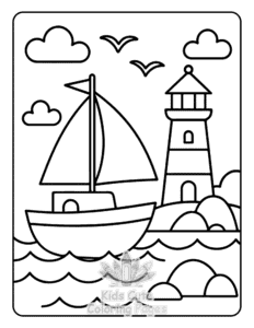 Printable Big Wheels coloring sheet for preschoolers