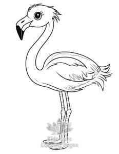 Easy Birds coloring sheet for young children