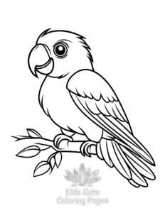 Birds coloring page for classroom activities