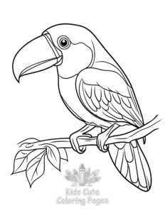 Free printable Birds coloring page for kids