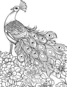 Printable Birds coloring sheet for preschoolers