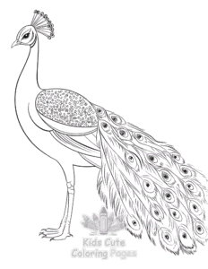 Easy Birds coloring sheet for young children