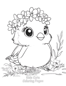 Birds coloring page for boys, printable at home