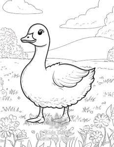 Easy Birds coloring sheet for young children