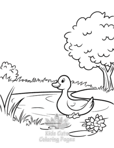 Easy Birds coloring sheet for young children