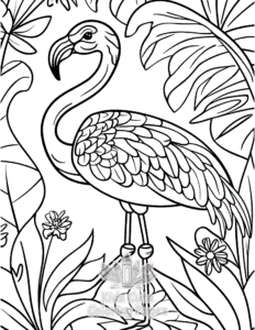 Printable Birds coloring sheet for preschoolers