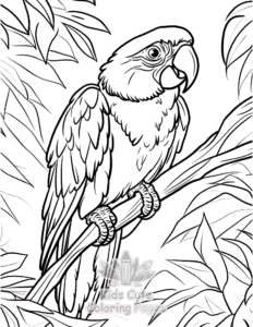 Free printable Birds coloring page for kids
