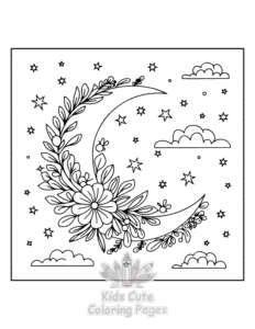 Free printable Blooming Corner coloring page for kids