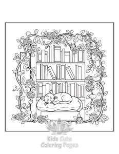 Easy Blooming Corner coloring sheet for young children