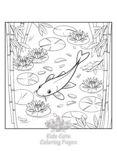 Blooming Corner coloring page for girls, free to print