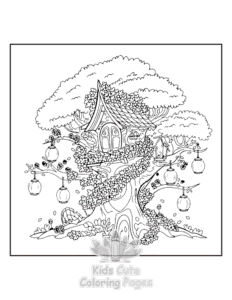 Blooming Corner coloring page for boys, printable at home