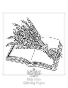 Blooming Corner coloring page for boys, printable at home