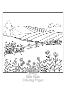 Free Blooming Corner coloring pages to print at home