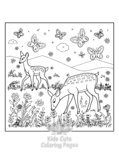 Free printable Blooming Corner coloring page for kids