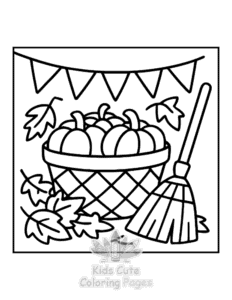Bold & Easy Autumn Charm coloring page for boys, printable at home
