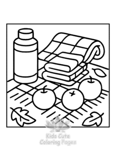 Simple Bold & Easy Autumn Charm coloring page for toddlers