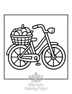 Printable Bold & Easy Autumn Charm coloring sheet for preschoolers