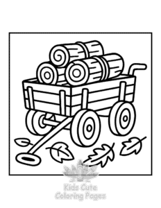 Simple Bold & Easy Autumn Charm coloring page for toddlers